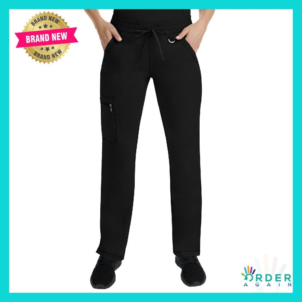 Reversible Drawstring Scrub Pants with 6 Pockets … - image 1